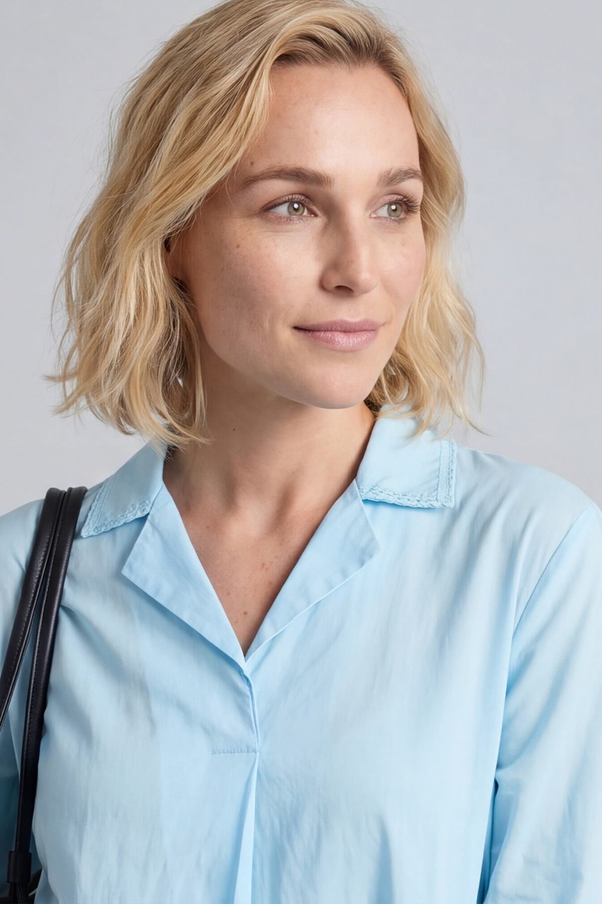 Henrietta Cotton Dress Light Blue