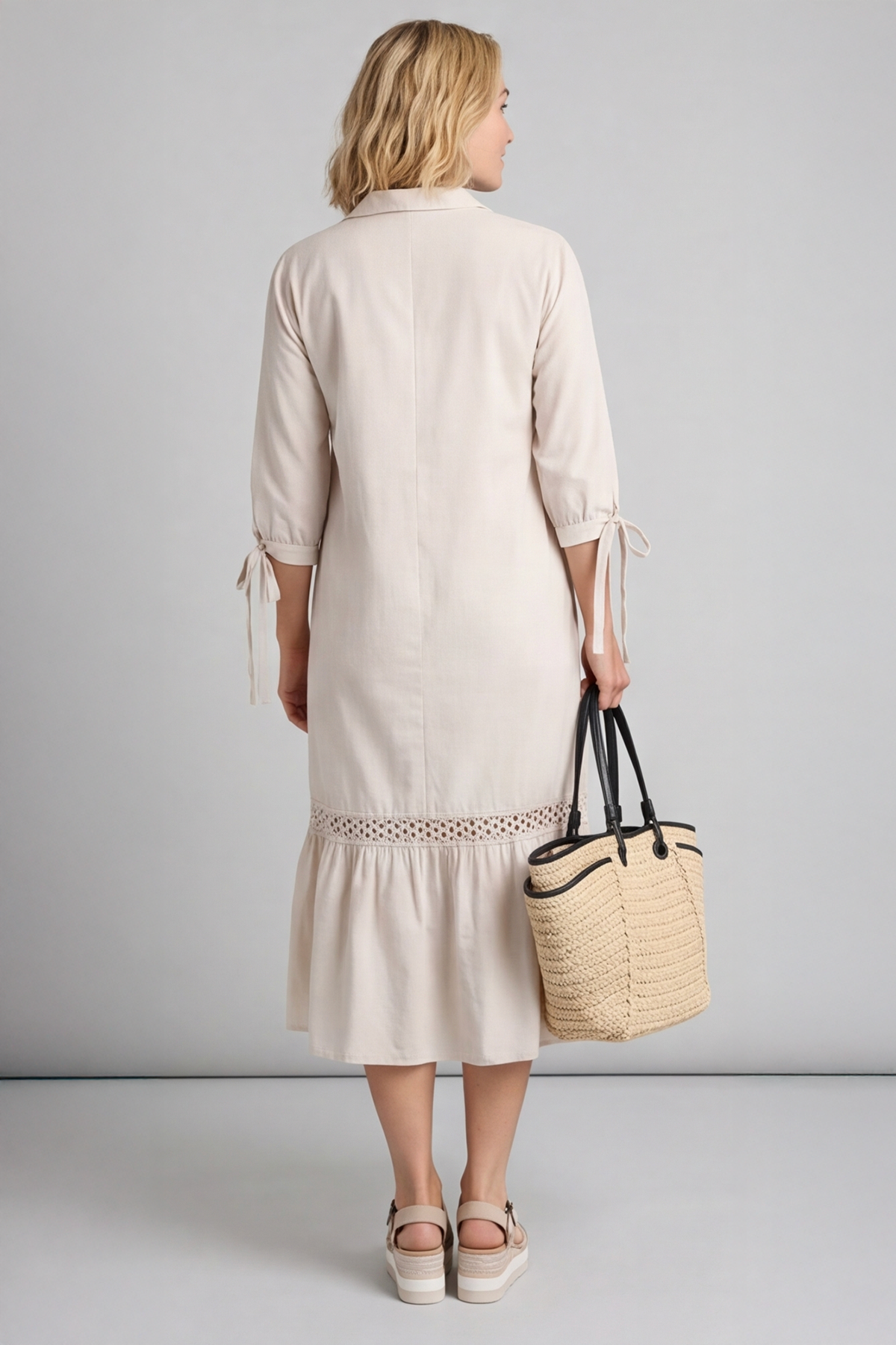 Henrietta Cotton Dress Stone
