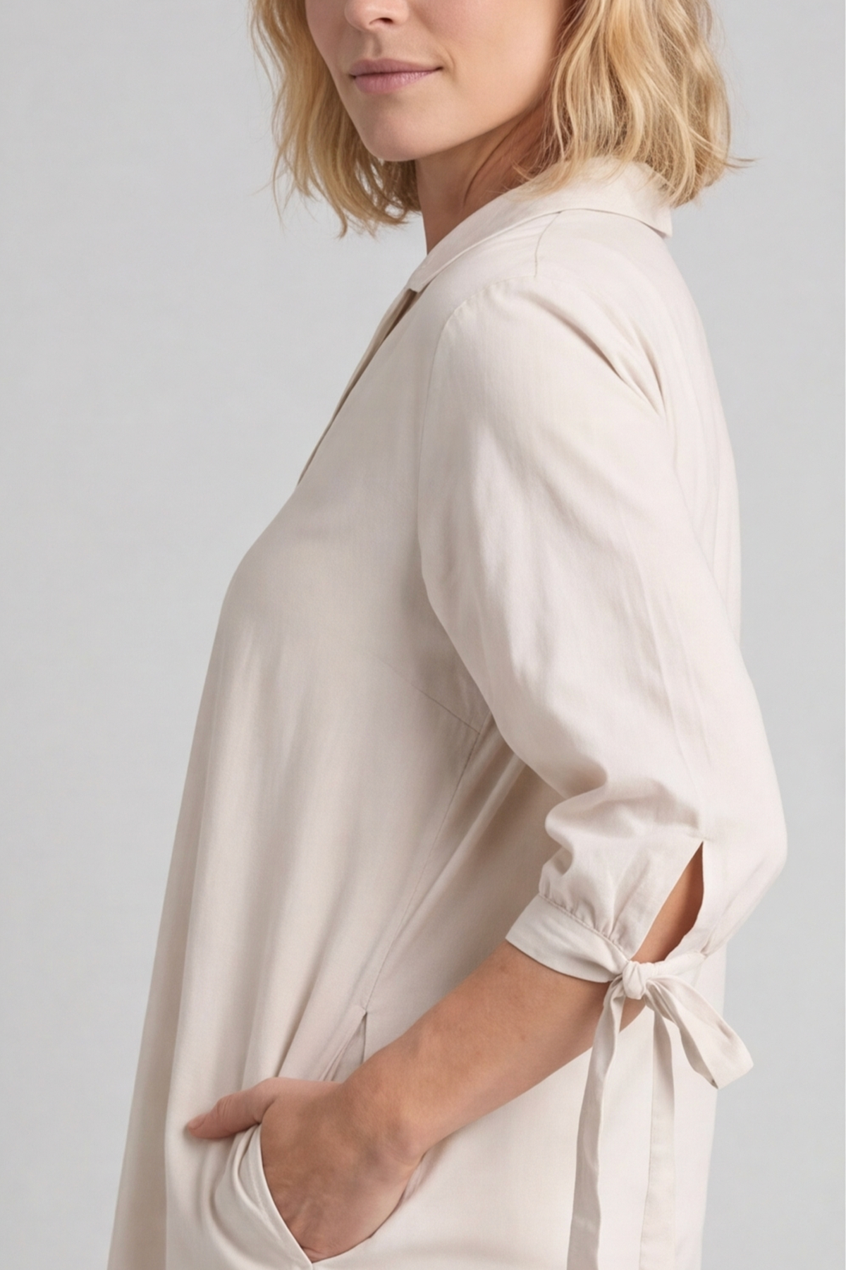 Henrietta Cotton Dress Stone