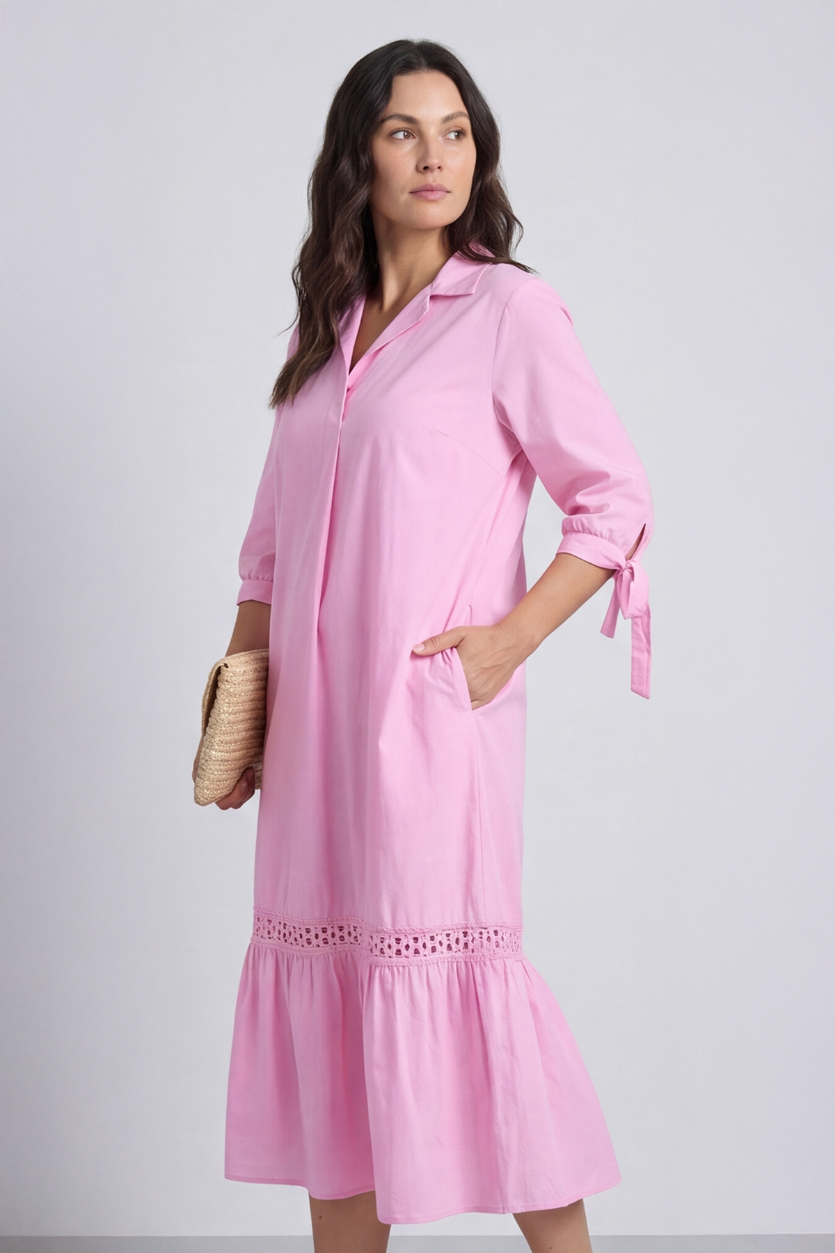 Henrietta Cotton Dress Pink