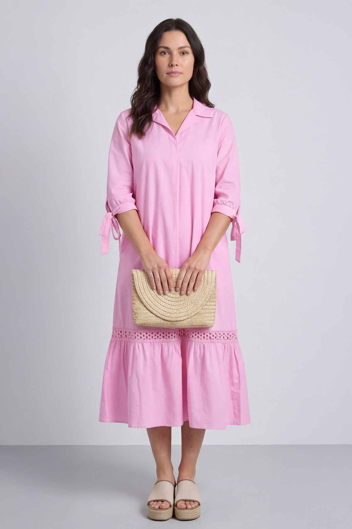 Henrietta Cotton Dress Pink