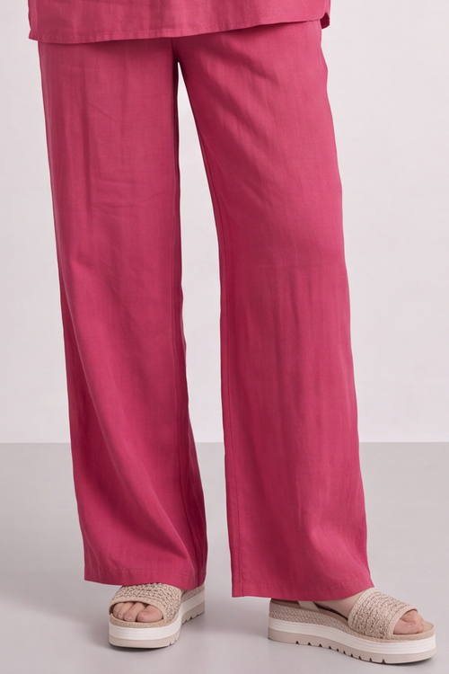Elena Linen Hot Pink Trousers - Image 9