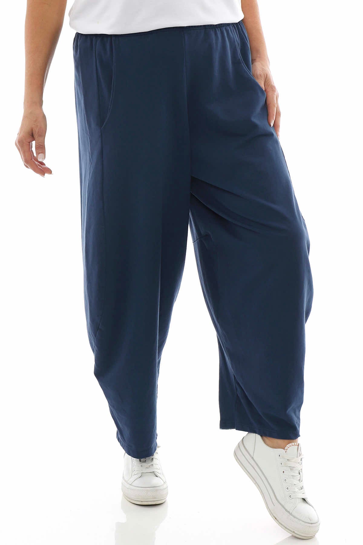 Kensley Cotton Pants Navy