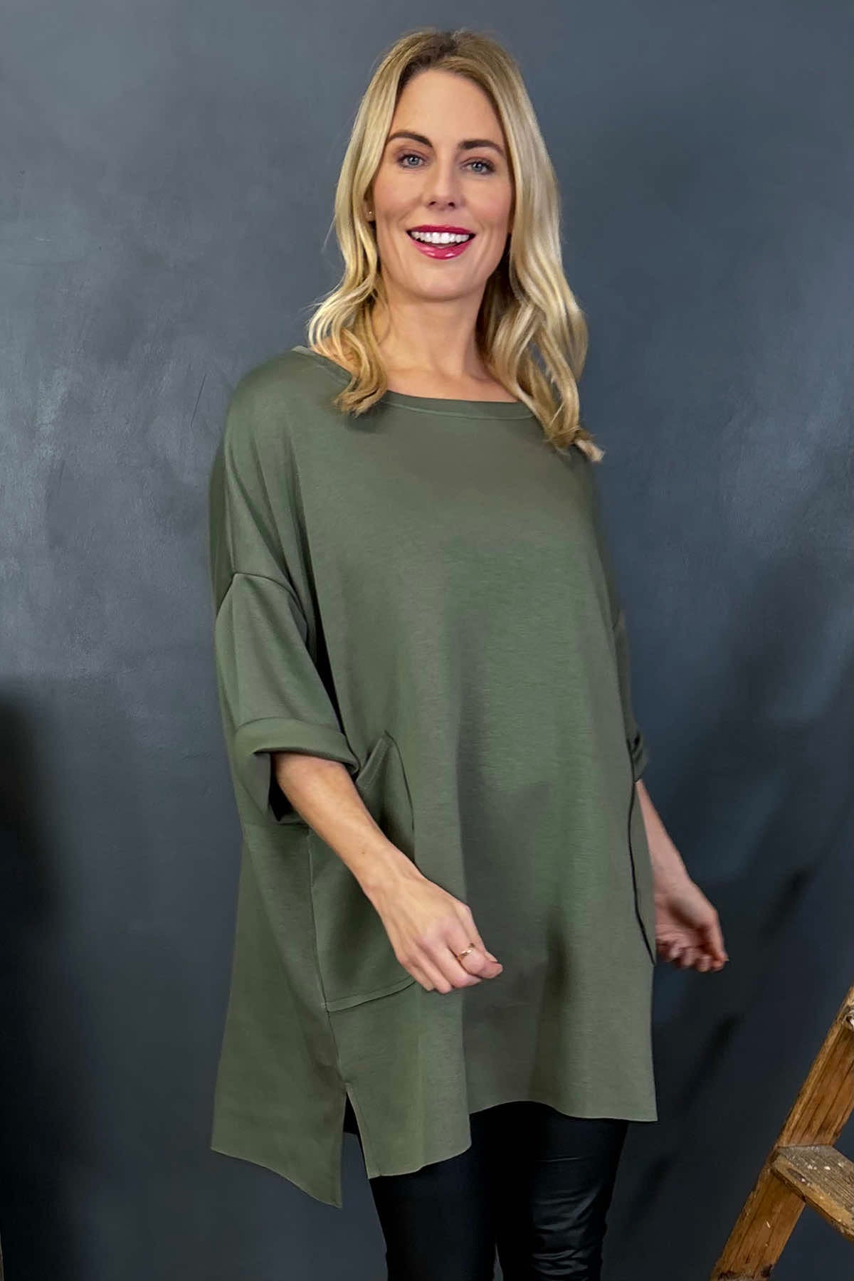 Liesel Pocket Tunic Khaki