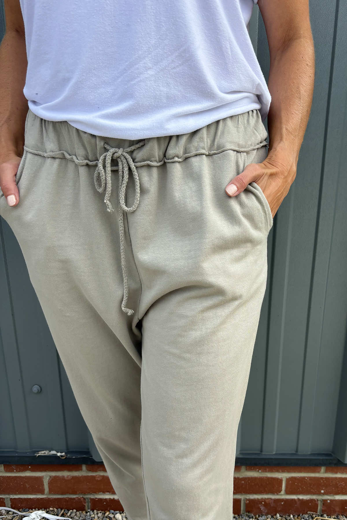 Didcot Jersey Pants Stone