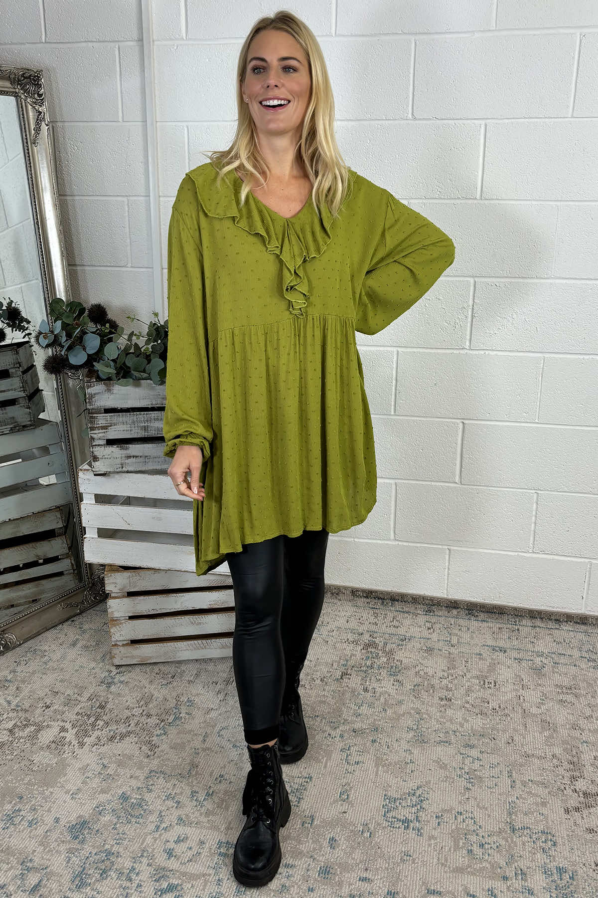 Juliana Blouse Olive