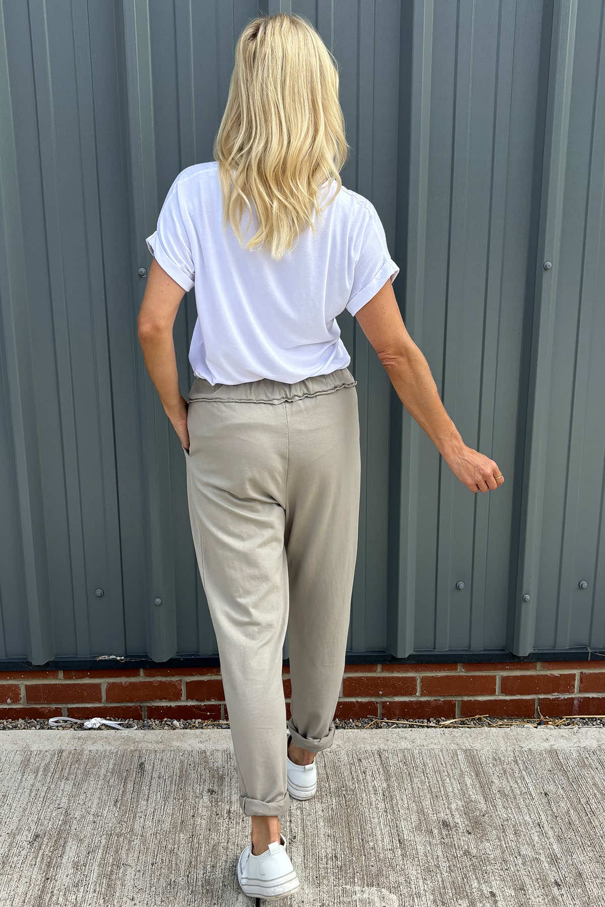 Didcot Jersey Pants Stone