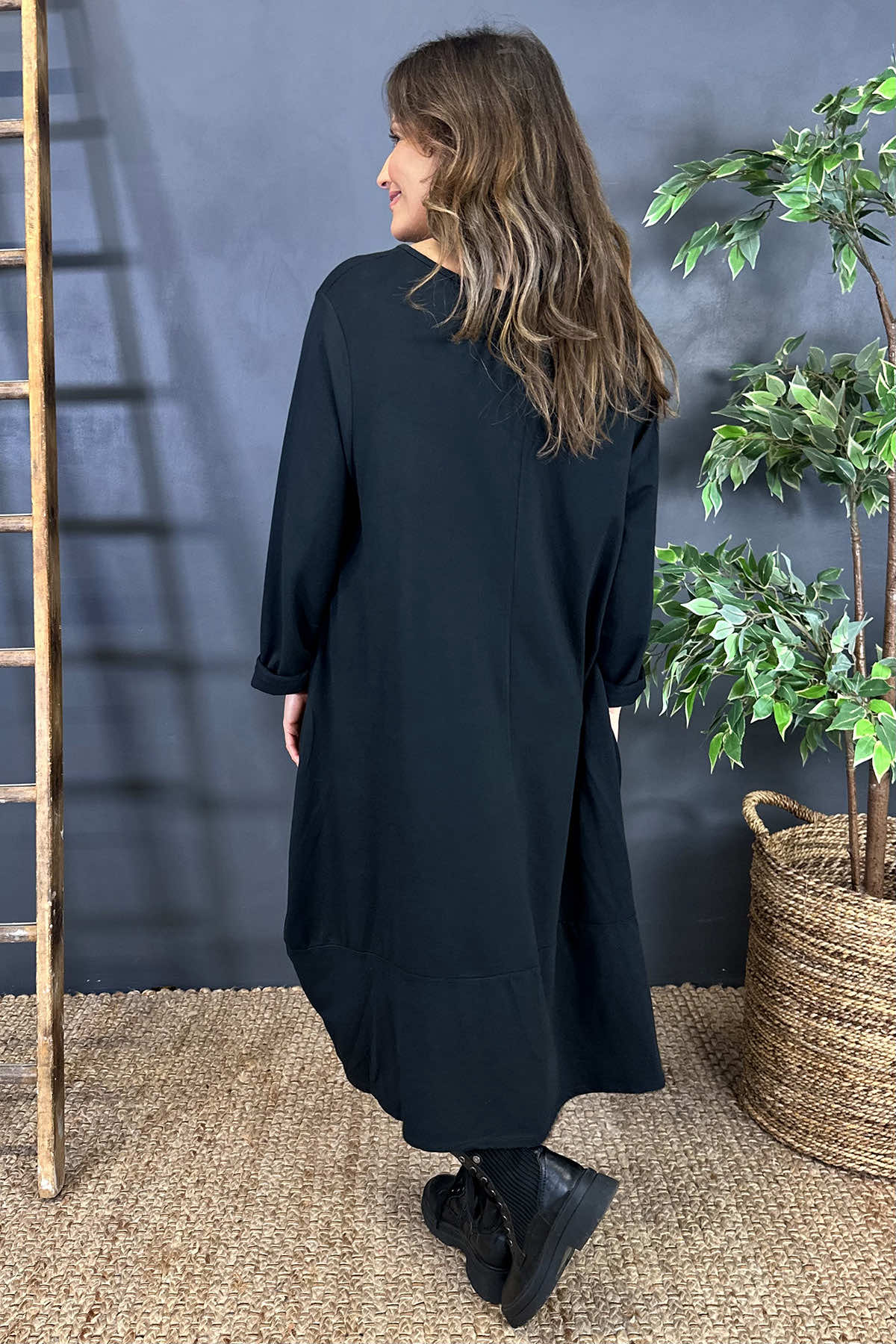 Maura Cotton Dress Black