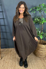 Maura Cotton Dress Cocoa Cocoa - Maura Cotton Dress Cocoa