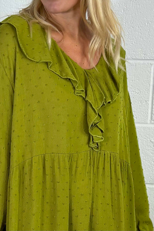 Juliana Blouse Olive - Image 3