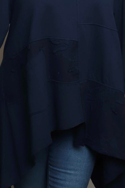 Berenice Cotton Top Navy - Image 2