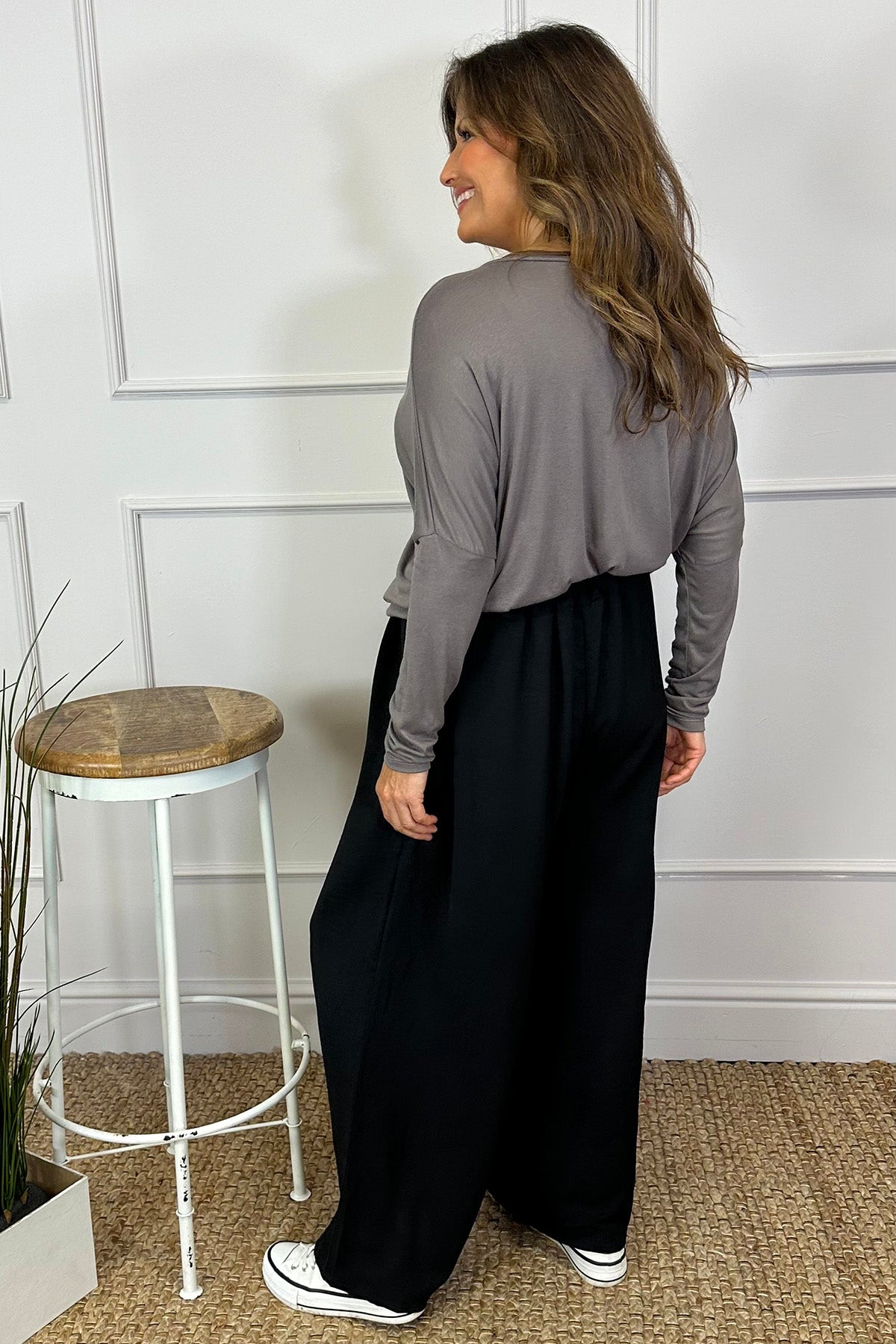 Hadley Wide Leg Trousers Black