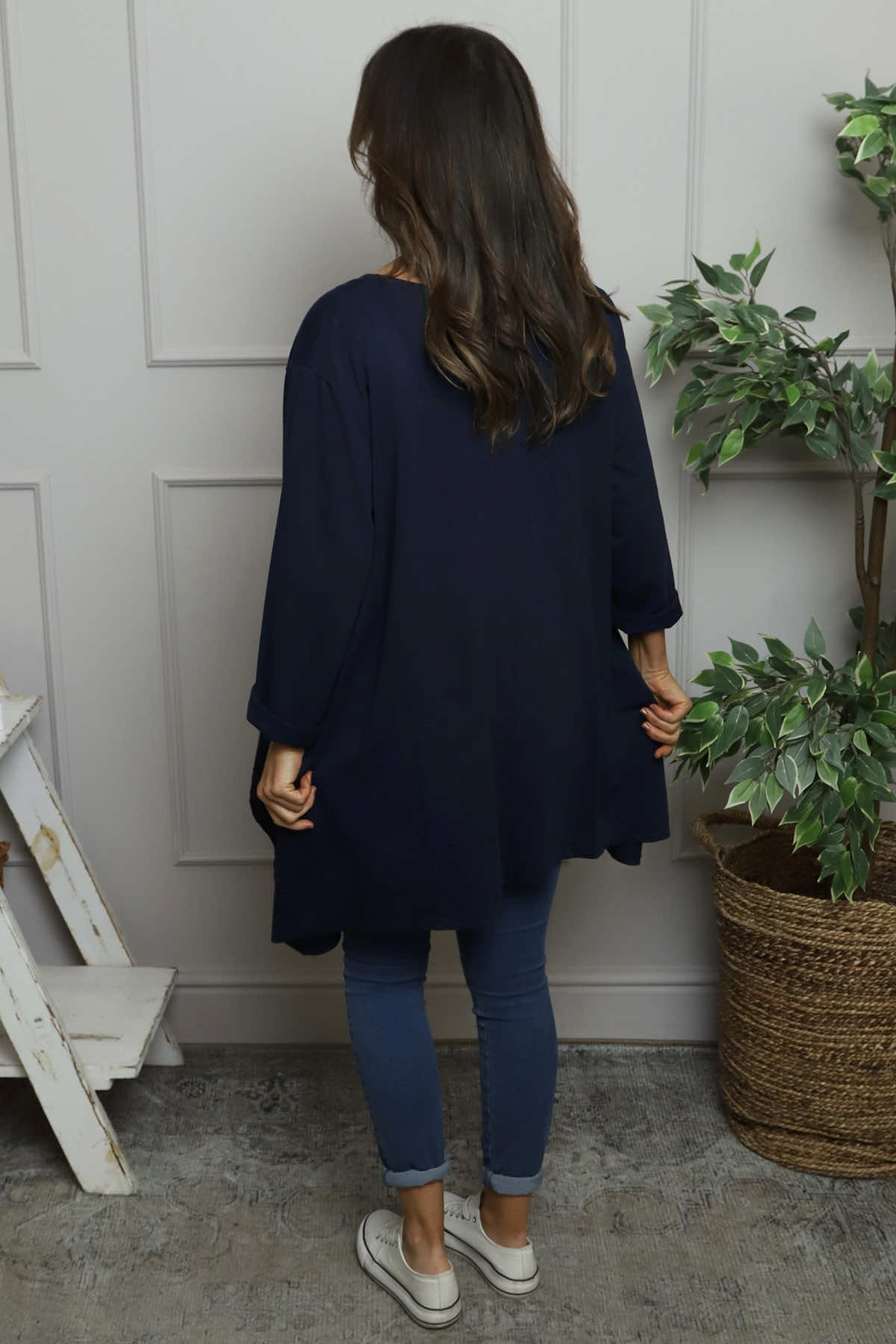 Berenice Cotton Top Navy