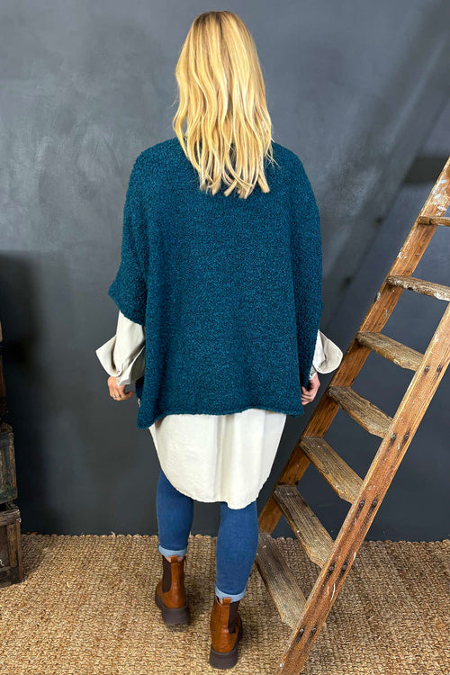 Grace Boucle Jumper Teal - Image 4