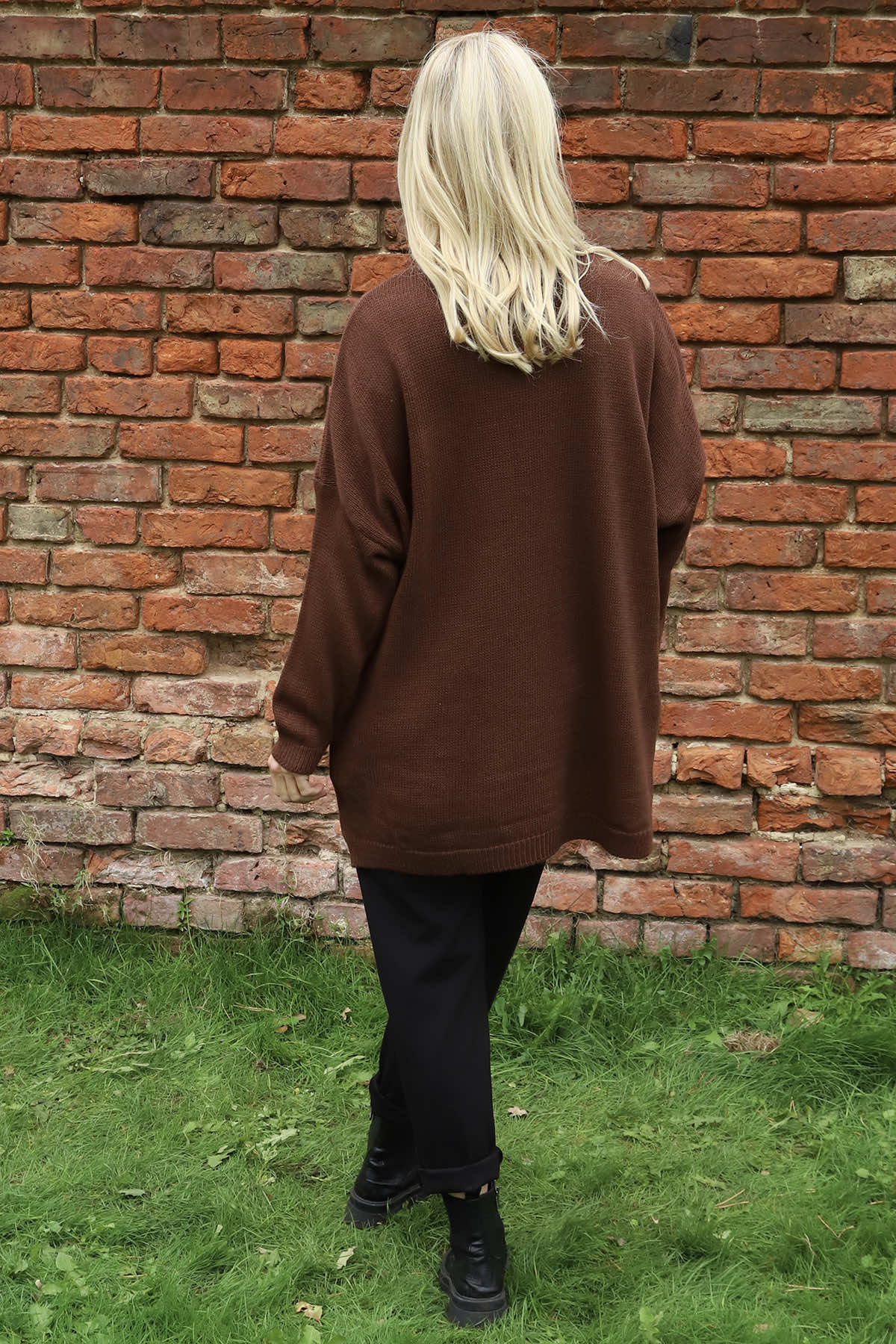 Roxanna Flower Knitted Jumper Cocoa