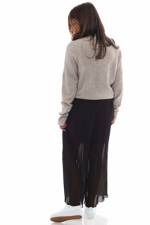 Morgana Pleated Trousers Cocoa - Image 4