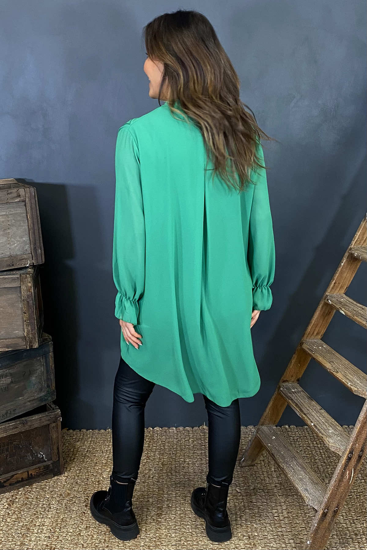 Dorota Shirt Tunic Emerald