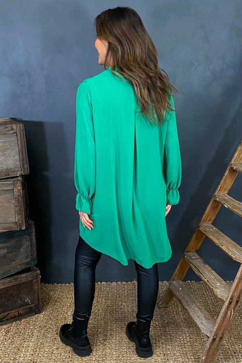 Dorota Shirt Tunic Emerald - Image 4