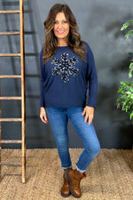 Snowflake Jumper Navy Navy - Snowflake Jumper Navy