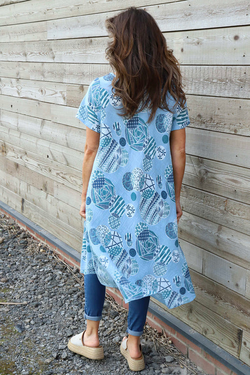 Aggie Cotton Tunic Light Blue - Image 4