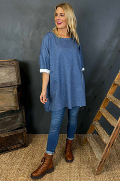 Liesel Pocket Tunic Blue