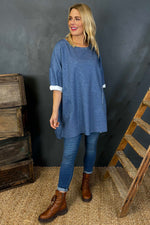 Liesel Pocket Tunic Blue Blue - Liesel Pocket Tunic Blue