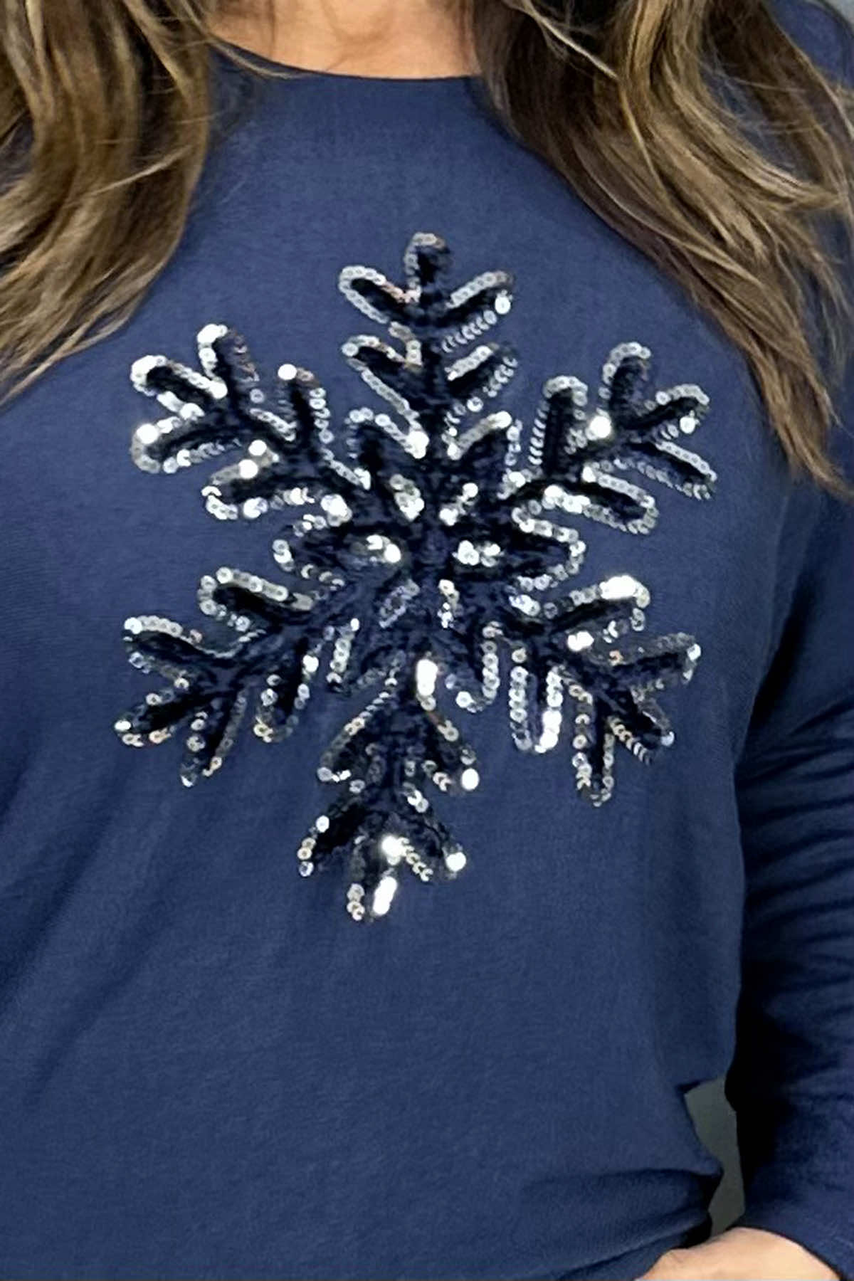 Snowflake Jumper Navy