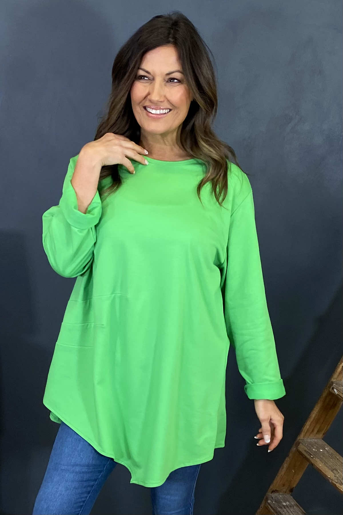 Matilda Cotton Top Green