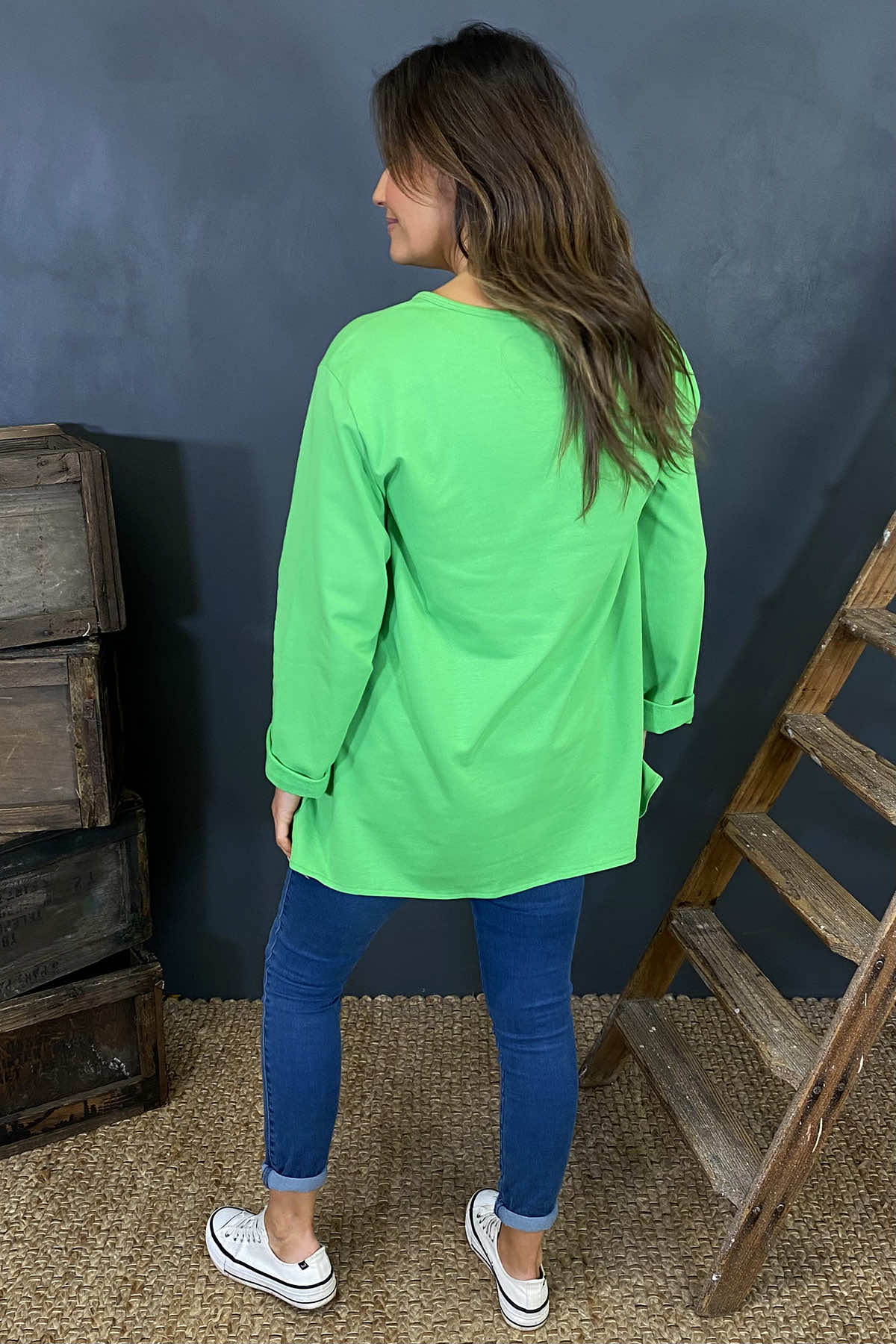 Matilda Cotton Top Green