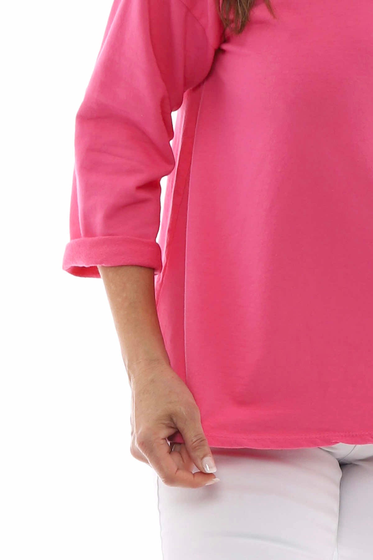 Sports Sweat Top Fuchsia