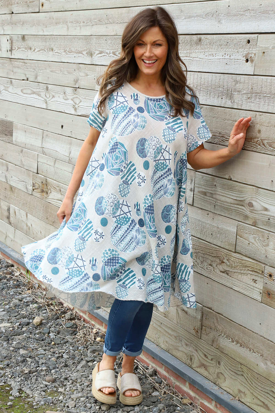 Aggie Cotton Tunic Stone