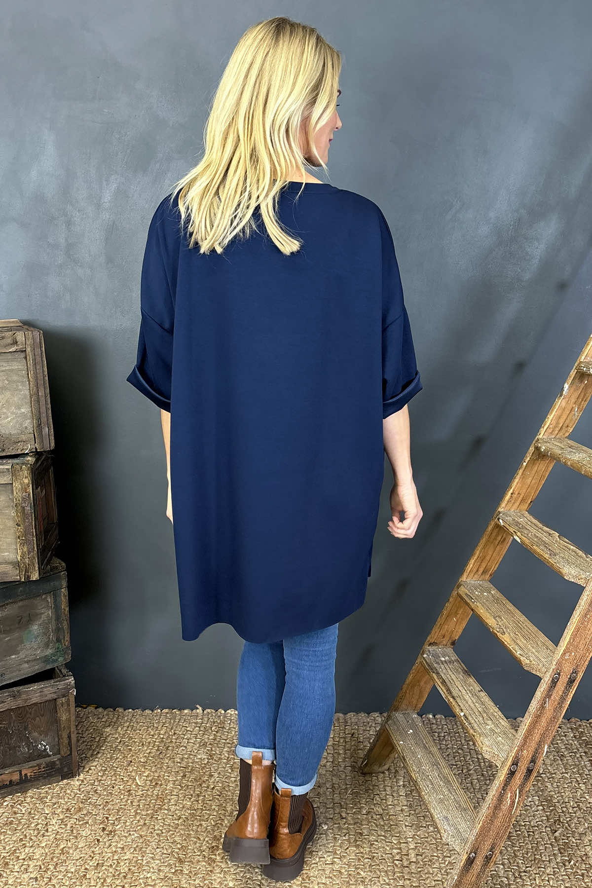 Liesel Pocket Tunic Navy