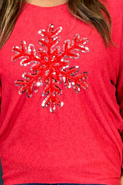 Snowflake Jumper Red - Image 3