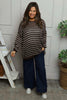 Bamburgh Stripe Knit Top Cocoa