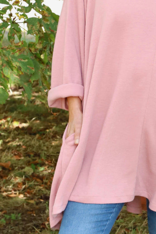 Beverley Oversize Knitted Top Pink - Image 3