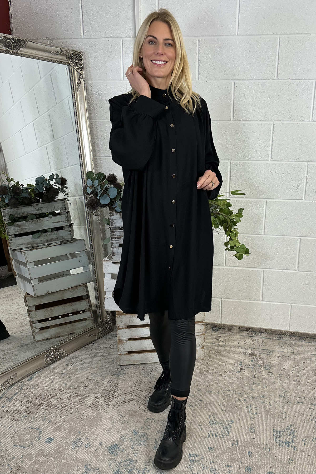 Blair Oversized Shirt Black