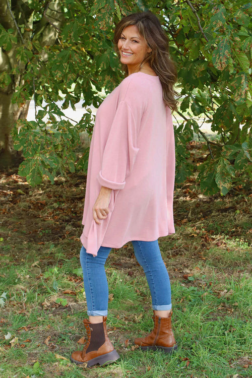 Beverley Oversize Knitted Top Pink - Image 4