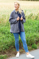 Verys Cord Zip Hooded Jacket Charcoal Charcoal - Verys Cord Zip Hooded Jacket Charcoal