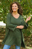 Beverley Oversize Knitted Top Khaki