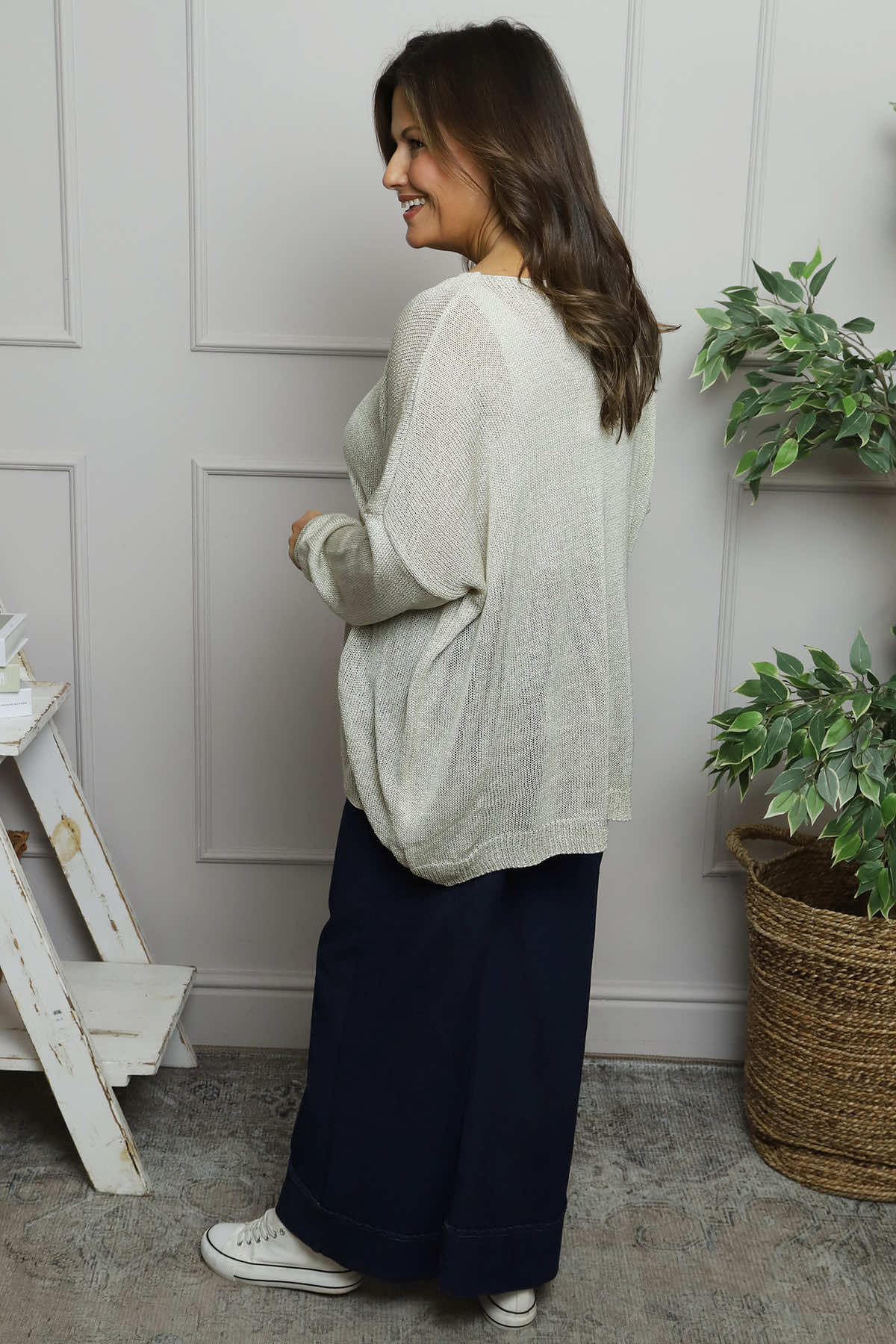 Bamburgh Knit Top Stone