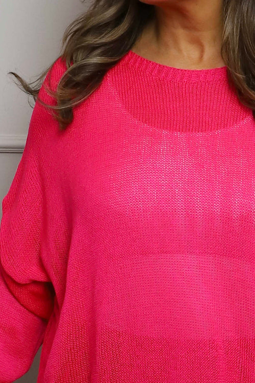 Bamburgh Knit Top Hot Pink - Image 3