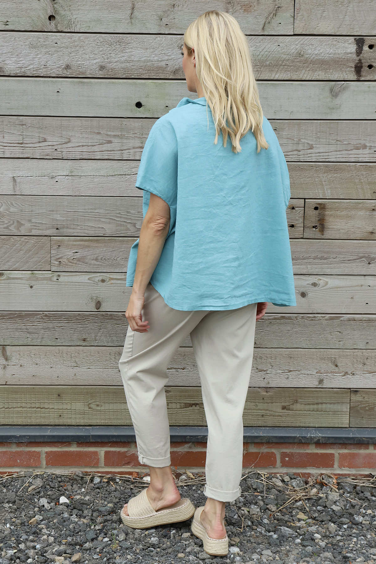 Sabella Linen Shirt Jade Green