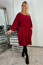 Junia Needlecord Tunic Wine Wine - Junia Needlecord Tunic Wine