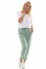 Didcot Jersey Pants Sage Green Sage Green - Didcot Jersey Pants Sage Green