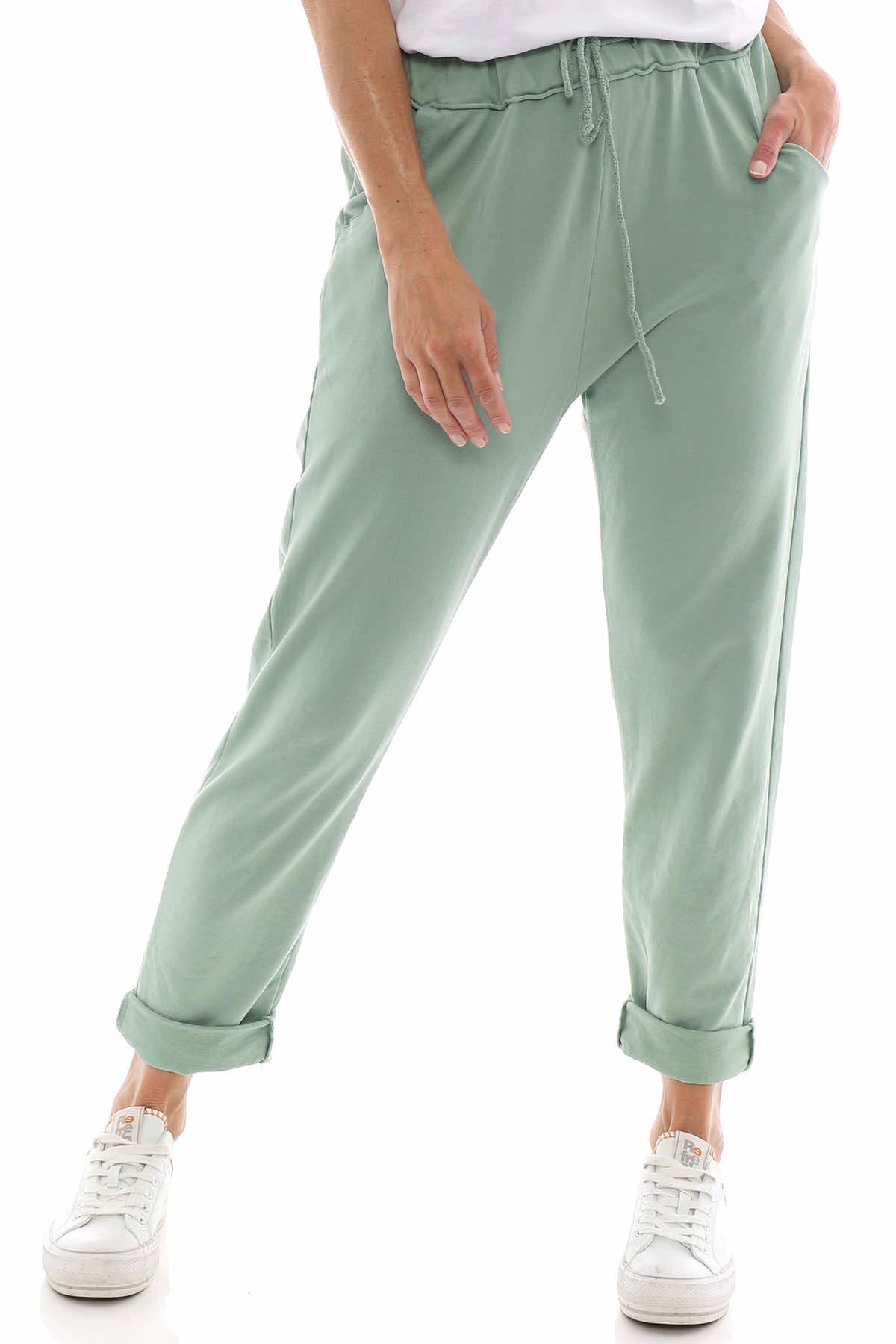 Didcot Jersey Pants Sage Green