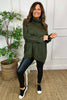 Rachel Polo Neck Knitted Jumper Khaki