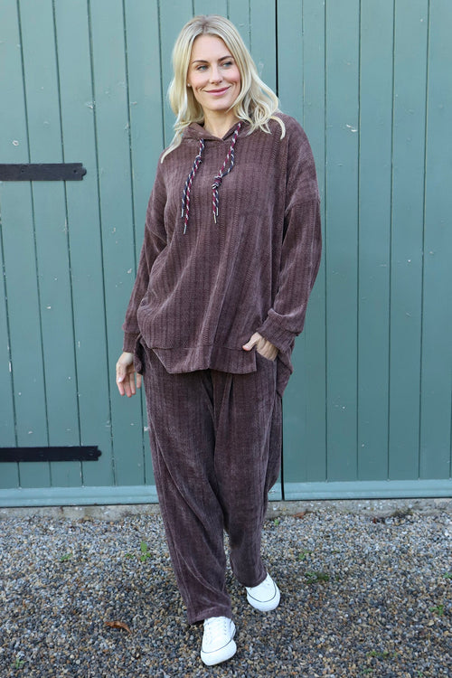 Alexandra Hooded Top Cocoa - Image 2
