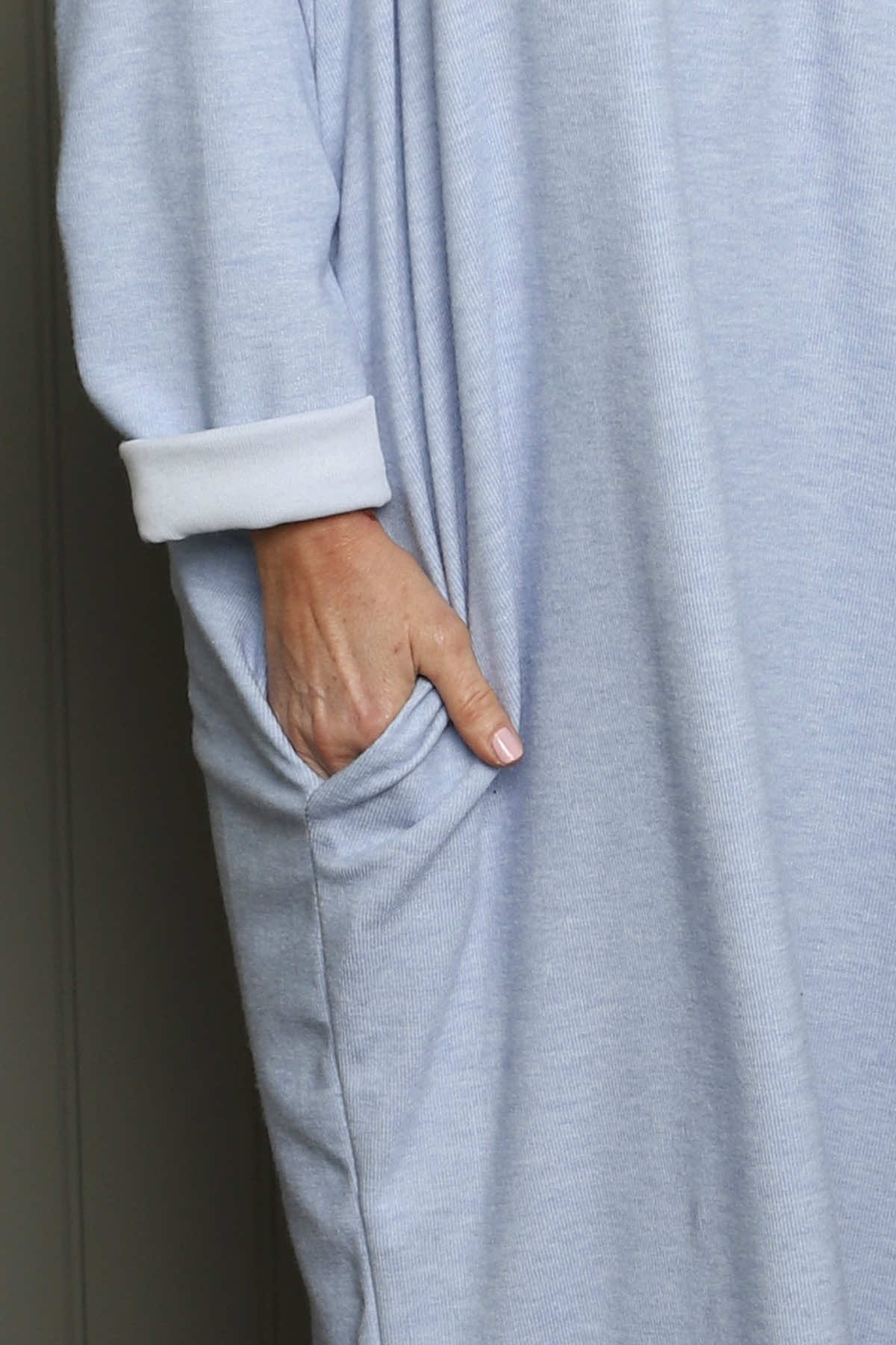 Linzi V-Neck Dress Light Blue
