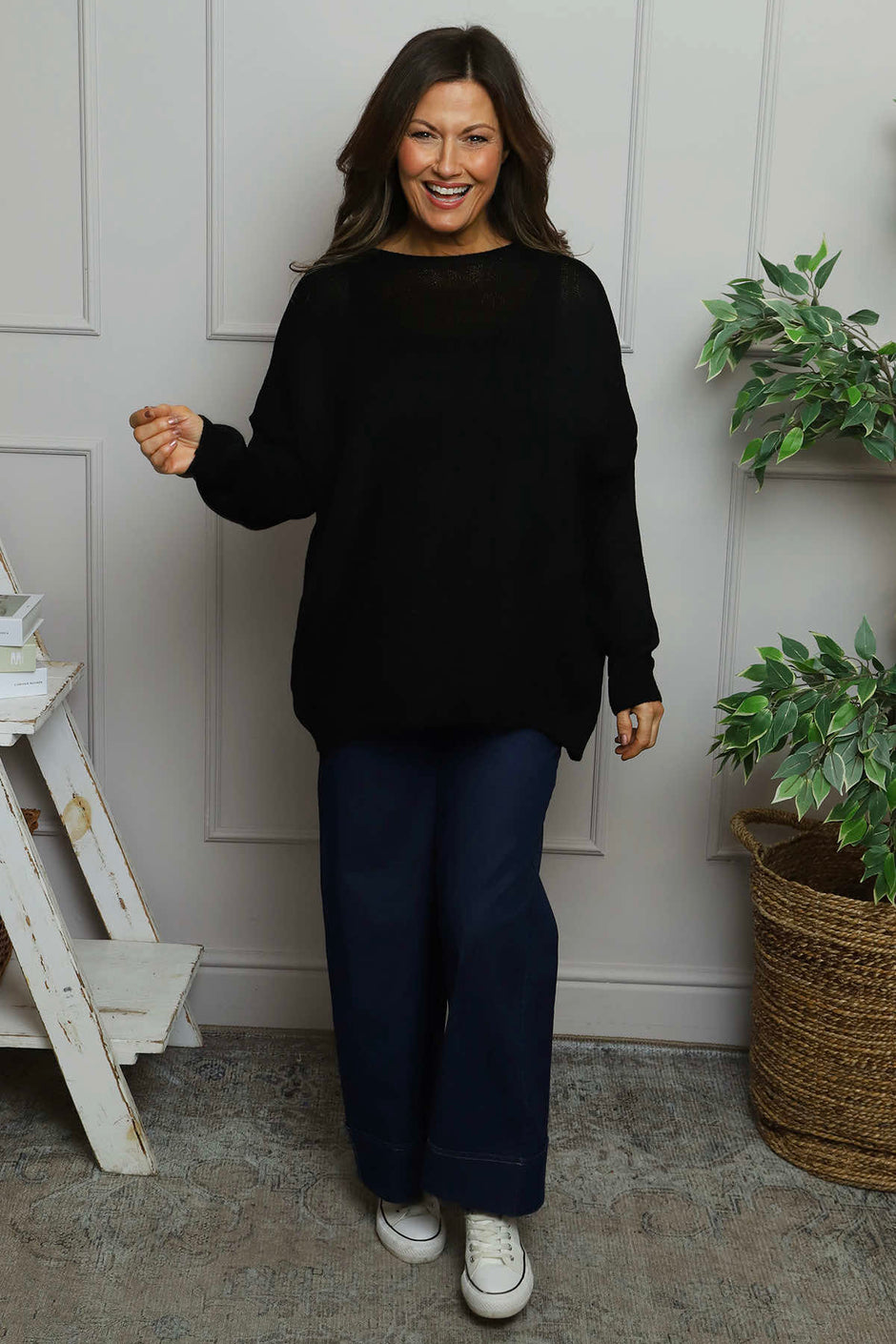 Bamburgh Knit Top Black