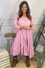 Piper Tiered Cotton Tunic Pink Pink - Piper Tiered Cotton Tunic Pink